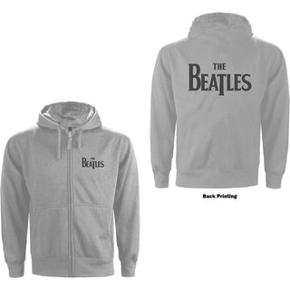 The Beatles Zipped Hoodie: Drop T Logo (Back Print)