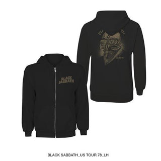 Black Sabbath Zipped Hoodie: Tour 1978
