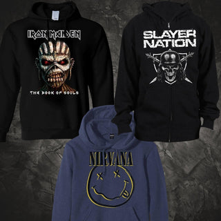 Officially licensed band hoodies from ATC Music Merch