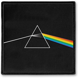 Officially licensed woven Pink Floyd Dark Side of the Moon patch from ATC Music Merch.