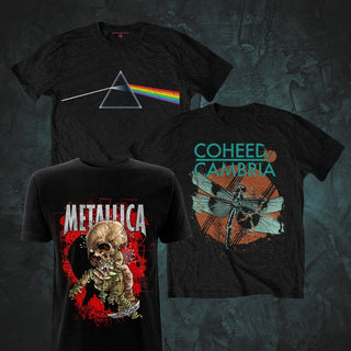 Officially licensed band t-shirts from ATC Music Merch