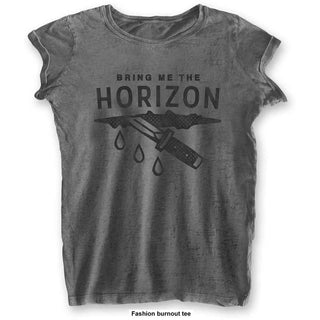 Bring Me The Horizon Ladies T-Shirt: Wound (Burnout)