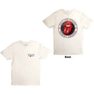 The Rolling Stones Unisex T-Shirt: Hackney Diamonds Circle Label (Back Print)