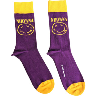 Nirvana Unisex Ankle Socks: Yellow Happy Face