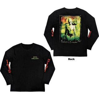 Marilyn Manson Unisex Long Sleeve T-Shirt: Death (Back & Sleeve Print)