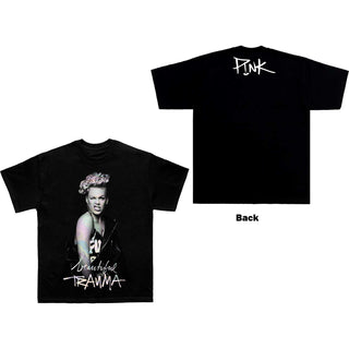 Pink Unisex T-Shirt: Wink (Back Print)