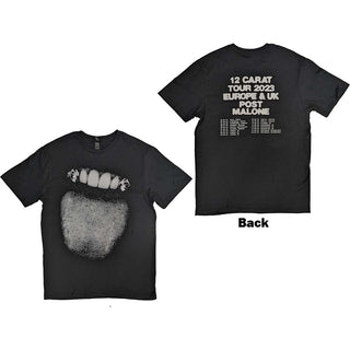 Post Malone Unisex T-Shirt: Fangs 2023 Tour Dates (Back Print & Ex-Tour)