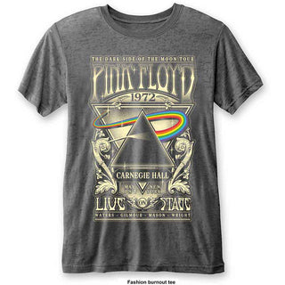 Pink Floyd Unisex T-Shirt: Carnegie Hall (Burnout)