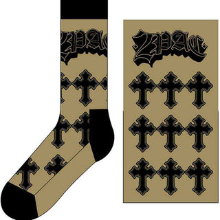 Tupac Ankle Socks: Crosses