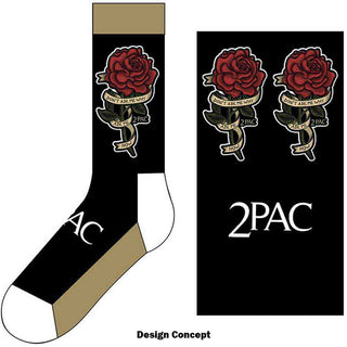 Tupac Ankle Socks: Rose
