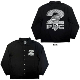 Tupac Shirt: Steel Logo (Black) (Back Print)