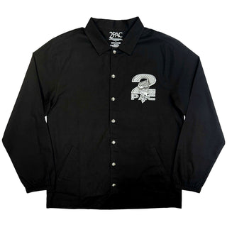 Tupac Shirt: Steel Logo (Black) (Back Print)