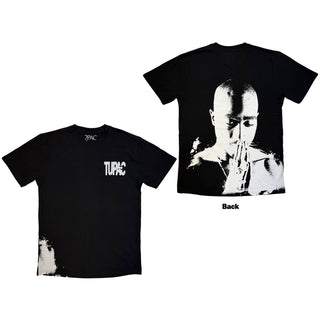 Tupac T-Shirt: Prayer AOP (Black) (Back Print)