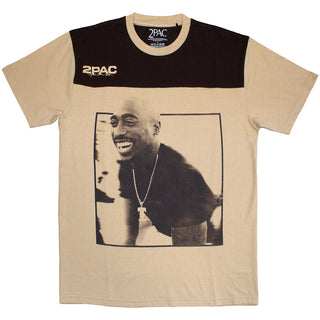 Tupac T-Shirt: Colour Block (Brown & Sand)