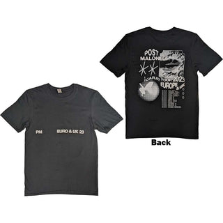 Post Malone Unisex T-Shirt: Collage (Back Print & Ex-Tour)