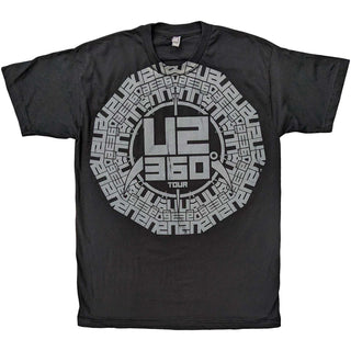 U2 Unisex T-Shirt: 360 Degree Tour Logo (Ex-Tour)