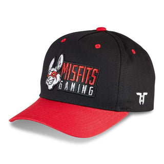 Tokyo Time Unisex Baseball Cap: Misfits Gaming Red Peak