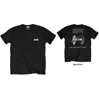 AC/DC Unisex T-Shirt: About To Rock (Back Print/Retail Pack)