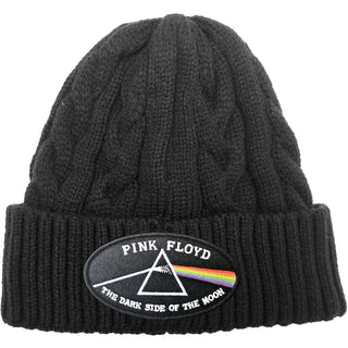 Pink Floyd Unisex Beanie Hat: The Dark Side of the Moon Black Border