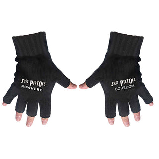 The Sex Pistols Unisex Fingerless Gloves: Nowhere & Boredom