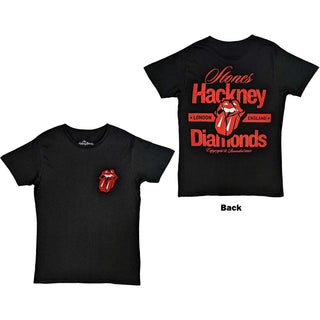 The Rolling Stones Unisex T-Shirt: Hackney Diamonds Hackney London (Back Print)