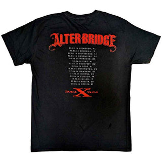 Alter Bridge T-Shirt: Fortress 2014 Tour Dates (Back Print)