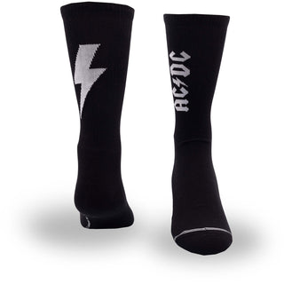 AC/DC Crew Socks: Bolt (Black) (UK Size 6.5 - 11)