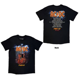 AC/DC T-Shirt: Guitar EU Tour '25 (Black) (Back Print & Ex-Tour)