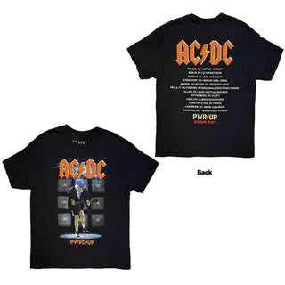 AC/DC T-Shirt: Angus Amps EU Tour '25 (Black) (Back Print & Ex-Tour)