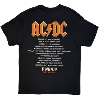 AC/DC T-Shirt: Angus Amps EU Tour '25 (Black) (Back Print & Ex-Tour)