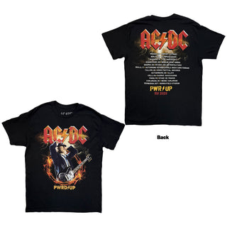 AC/DC T-Shirt: Angus Horns EU Tour '25 (Black) (Back Print & Ex-Tour)