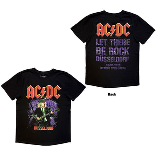 AC/DC  T-Shirt: Let There Be Rock Dusseldorf EU Tour '25 (Black) (Back Print & Ex-Tour)