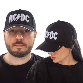 AC/DC Unisex Baseball Cap: White Logo