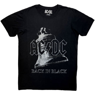 AC/DC Carbon T-Shirt: Back In Black Bell (Black)