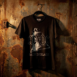 AC/DC Carbon T-Shirt: Back In Black Bell (Black)