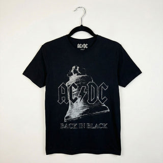 AC/DC Carbon T-Shirt: Back In Black Bell (Black)