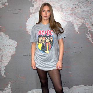 AC/DC Ladies T-Shirt Dress: Highway To Hell Circle