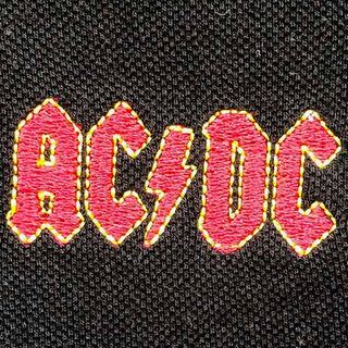 AC/DC Polo Shirt: Classic Logo