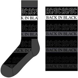 AC/DC Ankle Socks: Back In Black