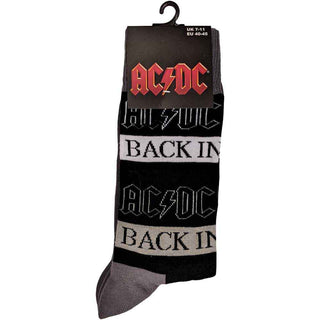 AC/DC Ankle Socks: Back In Black