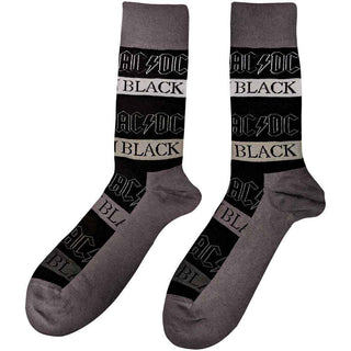 AC/DC Ankle Socks: Back In Black