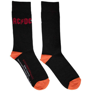 AC/DC Unisex Ankle Socks: Red Logo