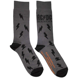 AC/DC Unisex Ankle Socks: Back in Black Bolts