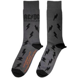 AC/DC Ankle Socks: Back in Black Bolts