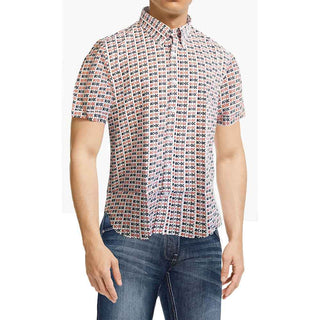 AC/DC Casual Shirt: Logo (All Over Print)