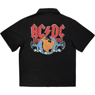 AC/DC Casual Shirt: On Tour '83 (Black)