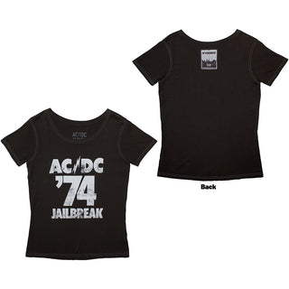 AC/DC Unisex T-Shirt: 74 Jailbreak (Back Print & Ex-Tour)