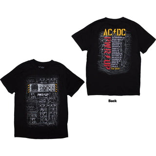 AC/DC Unisex T-Shirt: Control Wires PWR-UP EU Tour '24 (Back Print & Ex-Tour)