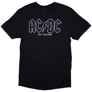 AC/DC T-Shirt: History Logo (Back Print)