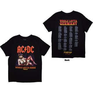 AC/DC Unisex T-Shirt: Whole Lotta Germany PWR-UP EU Tour '24 (Back Print & Ex-Tour)